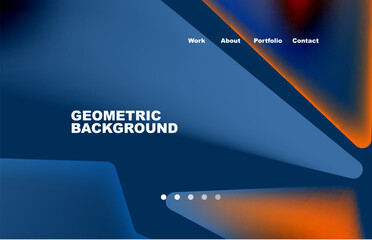 Wall Mural - Broken pieces abstract background. Trendy background for your landing page design, concept of web page design for website and mobile website