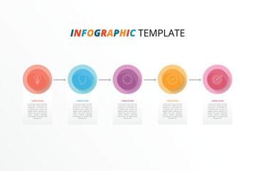 infographic template, outlining the company's future goals and strategic roadmap. use each column to
