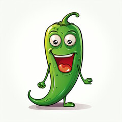 Wall Mural - Green Capsicum Vector Illustration