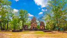 Prasat Ku Suan Taeng Is An Ancient Khmer Castle Located In Buriram Province, Thailand.