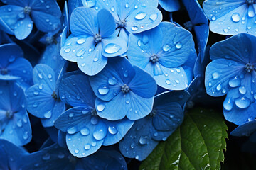 Petal dew plant macro purple flowering spring beauty blue nature violet hydrangea floral