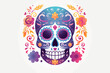 © Zaharia Levy - Day of the Dead vector flat minimalistic isolated vector style illustration