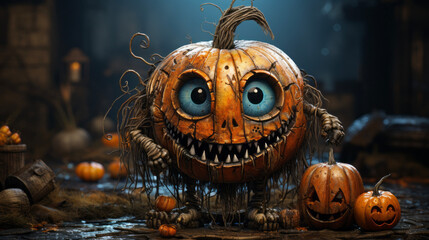 Wall Mural - jack o lantern