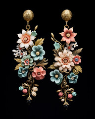 Wall Mural - Flower Earrings