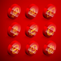 Poster - Set line Information, Unknown search, Browser with question mark, Location gear, Clock 24 hours, Telephone support, Shield text Help and icon. Vector
