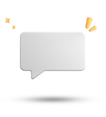Fototapete - 3d rendering of speech bubble, 3D pastel chat icon set. Set of 3d speak bubble.