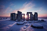 Fototapeta  - Winter Solstice at Stonehenge