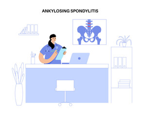 Sticker - Ankylosing spondylitis disease