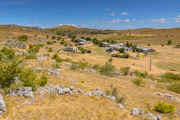 Sticker - Village on limestone karst plateau