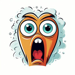 Surprised Expression in Vector Graphic