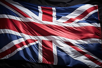 Waving colorful flag of Great Britain. Country flag