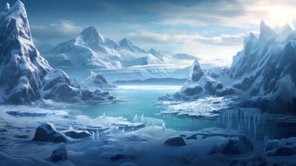  Breathtaking Frozen Landscape Game Art