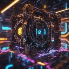 futuristic sci - fi futuristic background with neon glowing neon lights. futuristic sci - fi futuristic background with neon glowing neon lights. abstract background with a futuristic technology