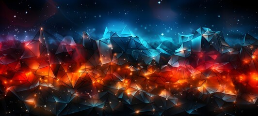 Colorful abstract grey low poly, triangle mosiac background