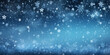 canvas print picture - Schnee, Eiskristall, Schneefall zu Weihnachten im Winter vor blauem Hintergrund