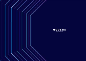 Poster - Abstract line modern blue background template. New Trend design. Concept technology, futuristic, big data, Ai, network, business, online, financial, presentation, banner, advert