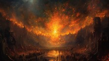 Artistic Realm Dead Fire Grim Reaper Artwork Illustration Picture AI Generated Art