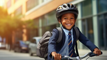 Wall Mural - child on bike