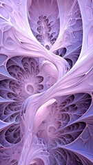 Canvas Print - purple abstract background Organic fractal structures ornament, simple print macro nature.