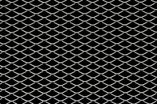 Metal Net Texture. Grunge Grid Isolated On Black. Geometric Pattern. Grunge Steel Mesh Texture. Heavy Iron Backdrop Pattern. Industrial Grate Design Background.