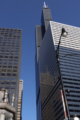 Wall Mural - Skyscrapers in the downtown of Chicago, Illinois