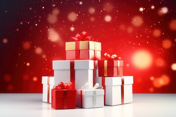 red christmas gift box