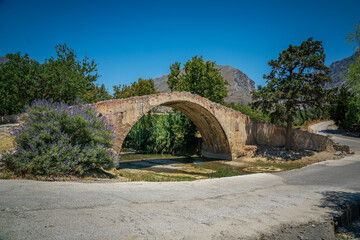 Canvas Print - Preveli Brücke, crete, Greek