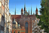 Fototapeta Nowy Jork - St. Mary's Basilica in Gdańsk, Poland