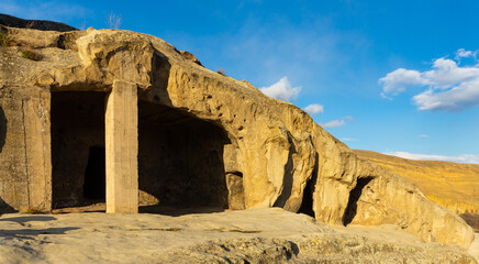 Wall Mural - Ancient cave city of Uplistsikhe in eastern Georgia in sunny day