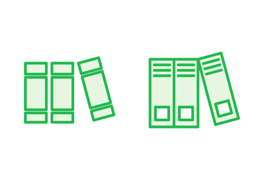 Library icon set. education icon vector