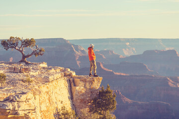 Wall Mural - Hike in Grand Canyon