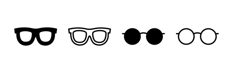 Wall Mural - Glasses icon vector. eye glasses icon. sunglasses