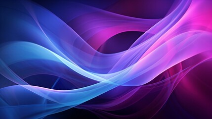 Poster - Purple and blue wallpaper with a swirly design