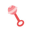 © Syafira - Rattle toy icon. Flat illustration of Rattle toy vector icon isolated on white background