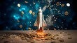© Rax Qiu - rocket blusting off with raining gold coins