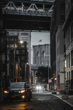 Street In Brooklyn New York Bridge Area 