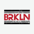 New york Brooklyn stylish t-shirt and apparel abstract design. Vector print, typography, poster