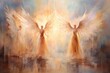 Celestial beings with wings of pure light and angelic voices - Generative AI