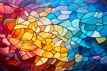 Aufkleber - A series of abstract graphic designs inspired by the intricate stained glass windows of Westminster Abbey. 