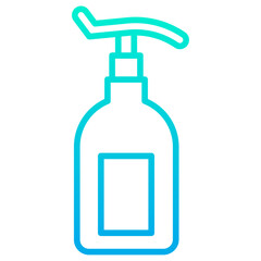 Wall Mural - Outline Gradient Lotion icon