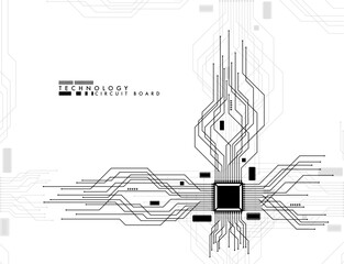 Poster - Abstract circuit board background.