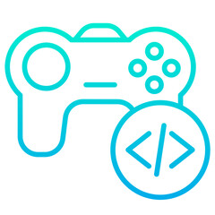 Outline gradient Game Code icon