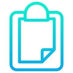 Poster - Outline Gradient Notepad icon