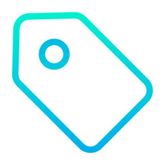 Poster - Outline Gradient Tag icon