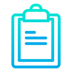 Poster - Outline Gradient Clipboard icon