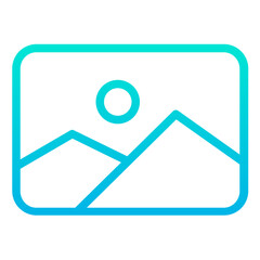 Poster - Outline Gradient Photo icon