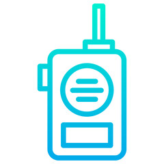 Canvas Print - Outline Gradient Radio icon