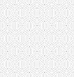 Geometric repeating vector ornament with hexagonal dotted elements. Geometric modern dotted light ornament. Seamless abstract modern pattern