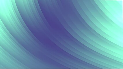 Fototapete - Light blue wavy moving pattern. Digital seamless loop animation. 3d rendering 4K