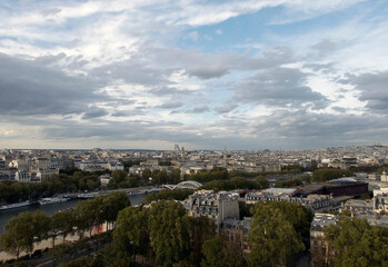 Wall Mural - Paris cityscape from the Eiffel Tower, France